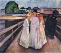 les dames sur le pont 1903 Edvard Munch
